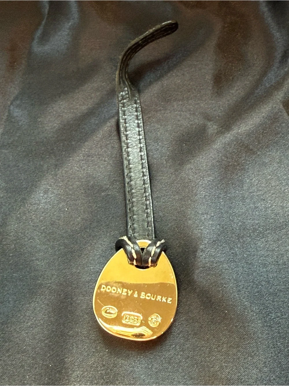 Vintage Dooney & Bourke Teal Enamel Duck Bag Charm / Key Fob